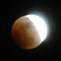 Lunar eclipse, 45 minutes prior to totality